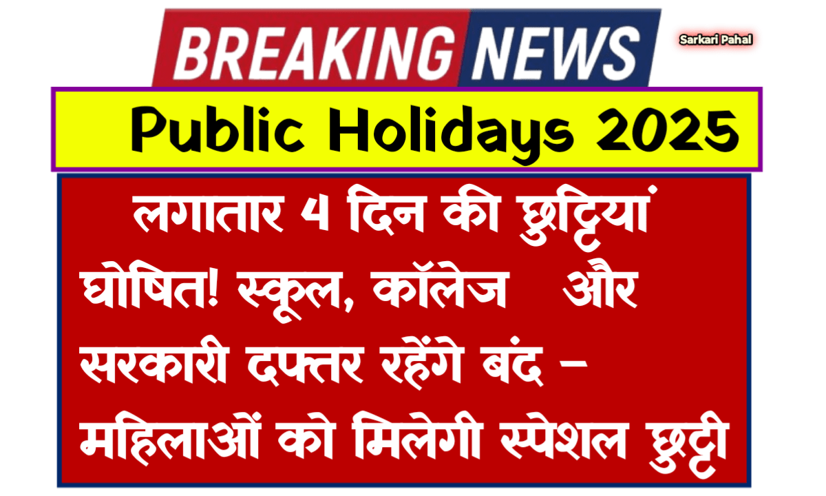 Public Holidays 2025