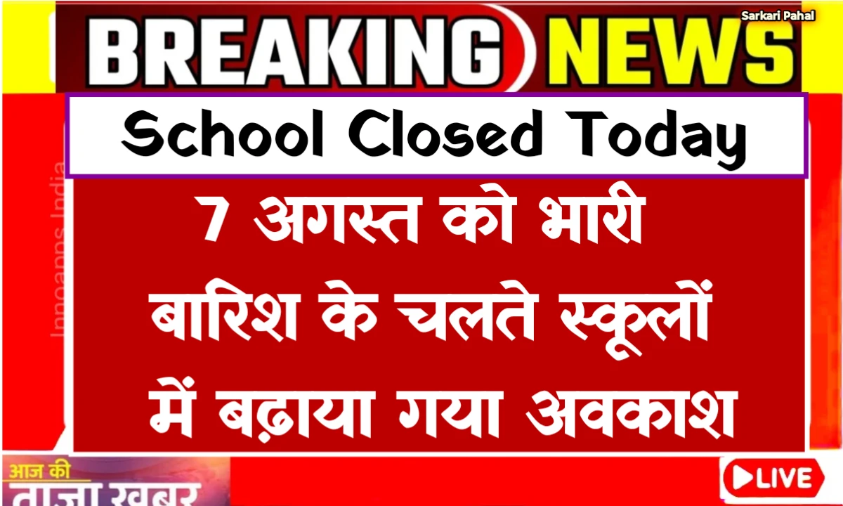 School Closed Today Due to Rain