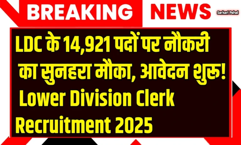 Lower Division Clerk Recruitment 2025